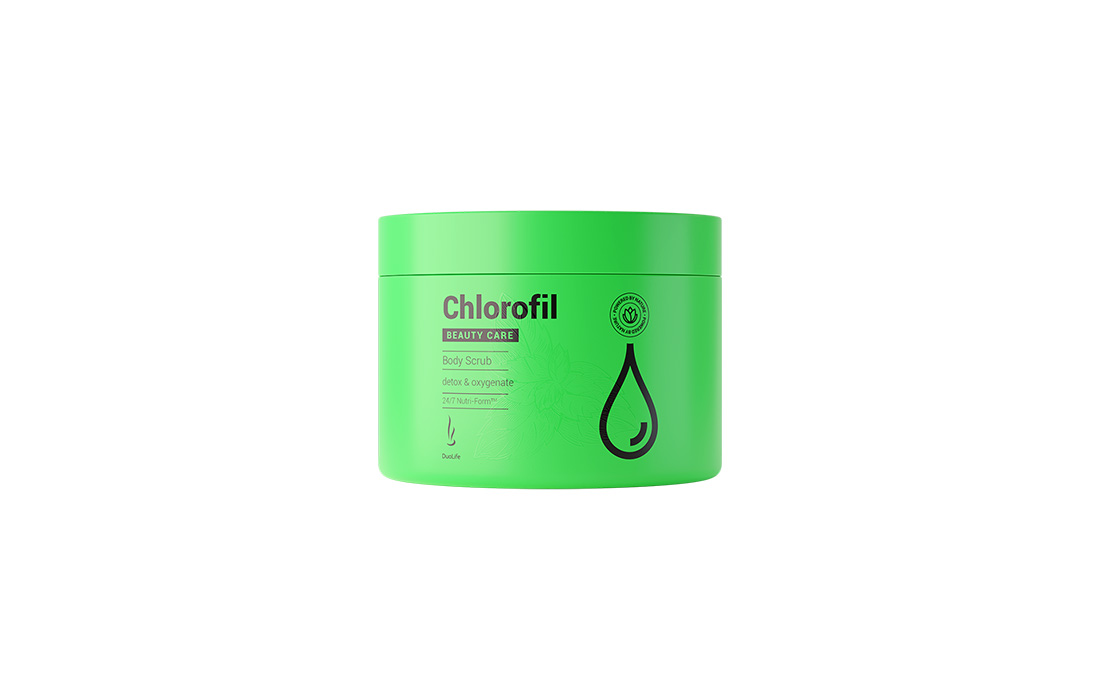 Chlorofyl - cukrový tělový peeling DuoLife Beauty Care